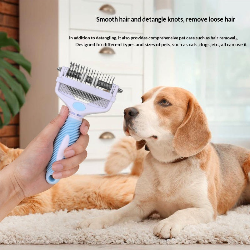 Three-in-One Pet Detangling Comb