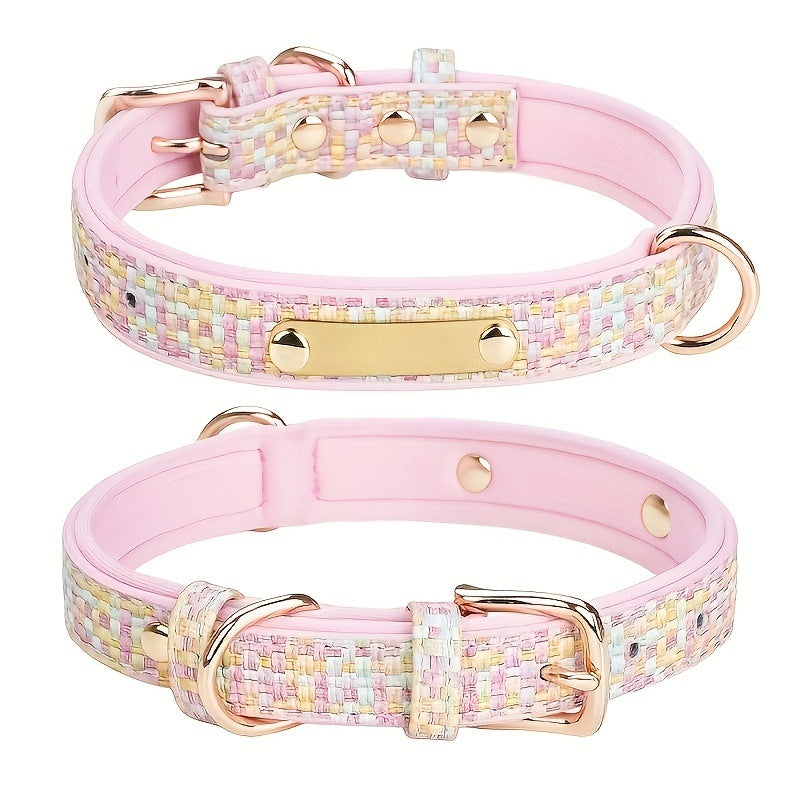 Pet Double-D-Ring Adjustable Space-Cotton Collar