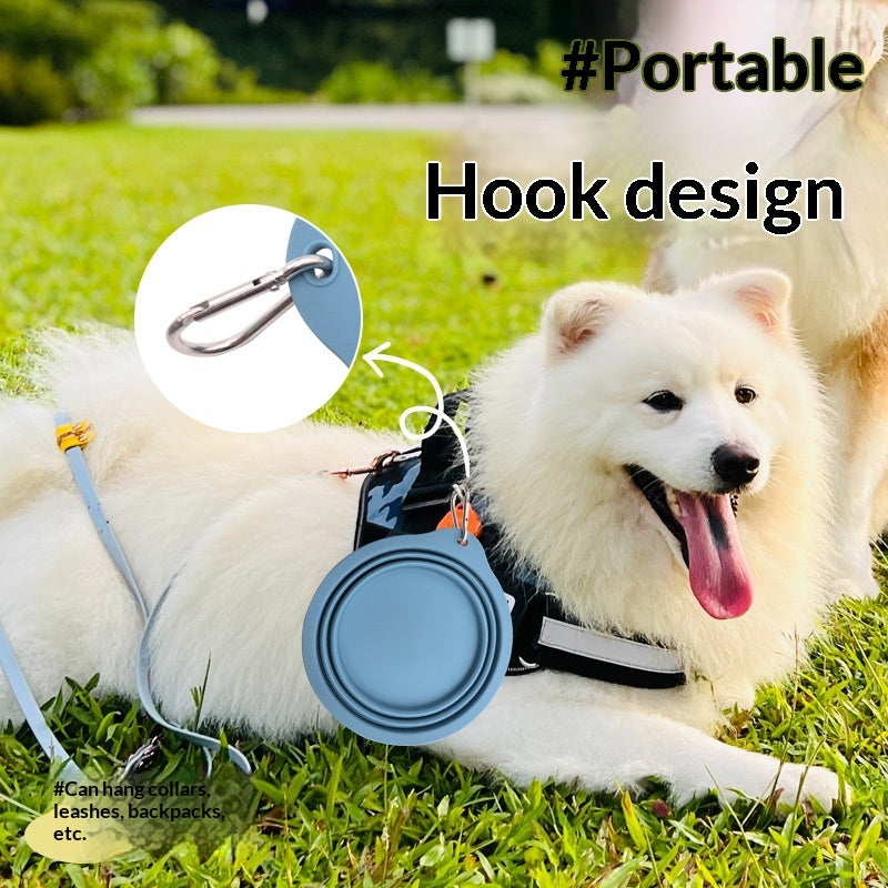 Foldable Silicone Pet Bowl For Travel