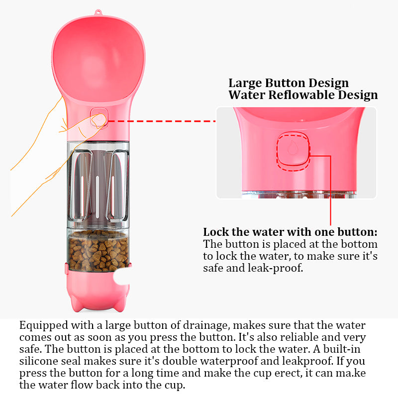 Multi-Functional Pet Water Bottle
