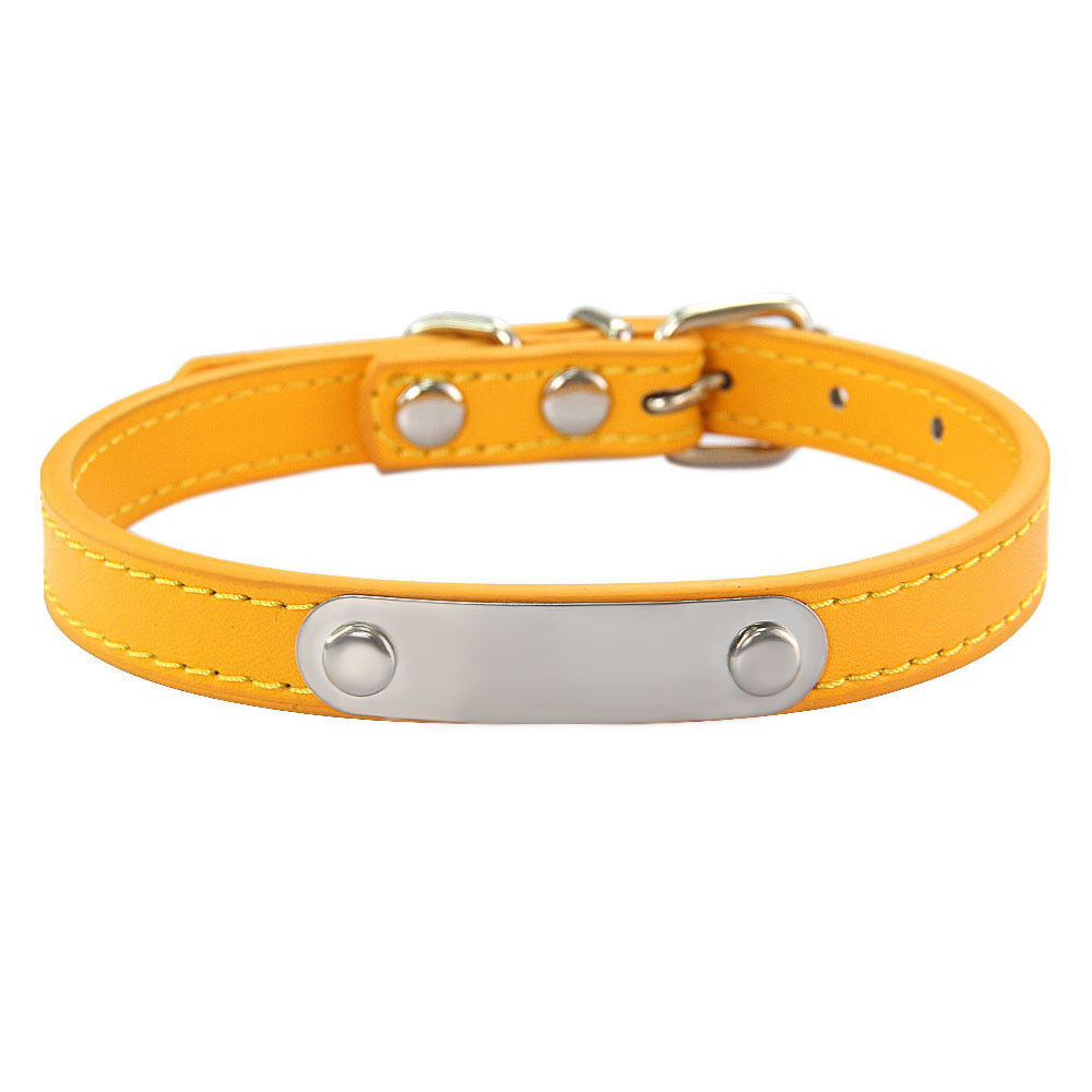 Simple Lettering Dog Collar
