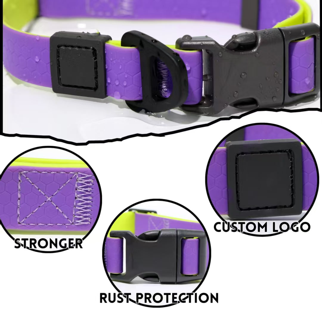 Honeycomb Embossed Dual-Color Pet Leash Set Is Stylish And Fashionable. The Embossed Surface Enhances The Leash'S Grip, Preventing Slippage