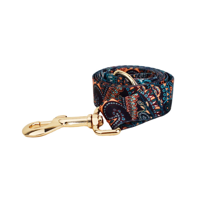 Pet Dog Collar Leash With Metal Buckle