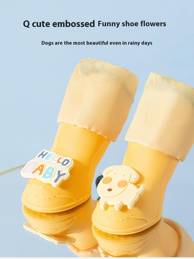 Cartoon Non-Slip Wear-Resistant Dog Boots
