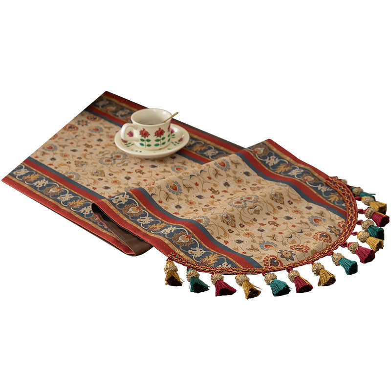 Vintage American Fringe Long Table Runner