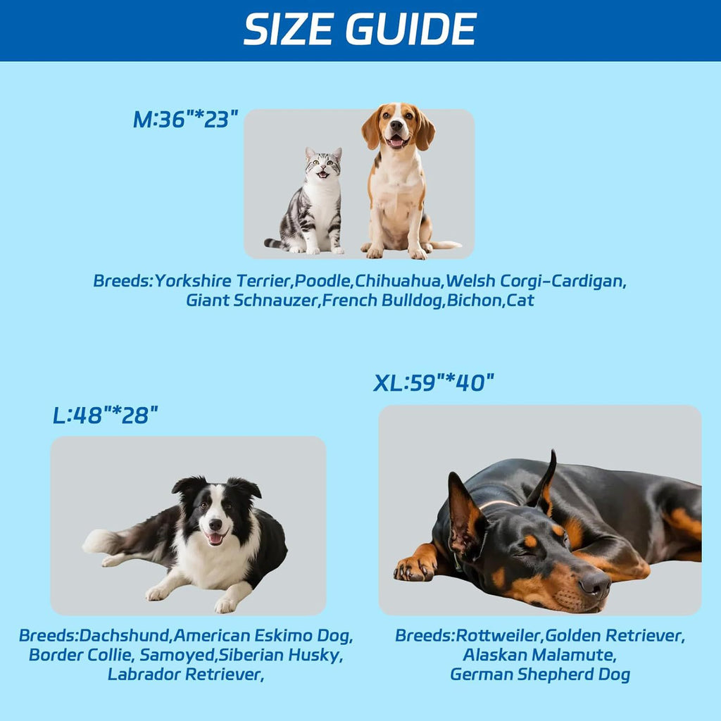Pet Cooling Mat Portable Machine Washable Cooling Blanket