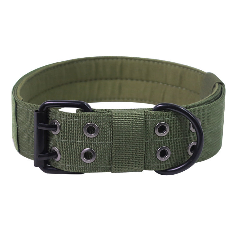 Onetigris Military Adjustable Dog Collar With Metal D Ring & Buckle