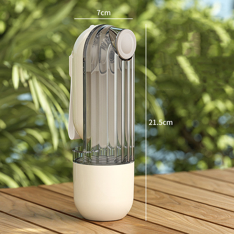 Green Portable Two-In-One Dog Water Cup