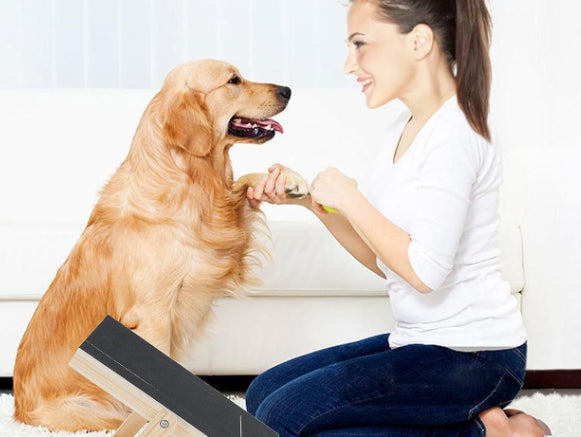 Adjustable Height Dog Scratcher Wooden Pull-Out Nail Scraper