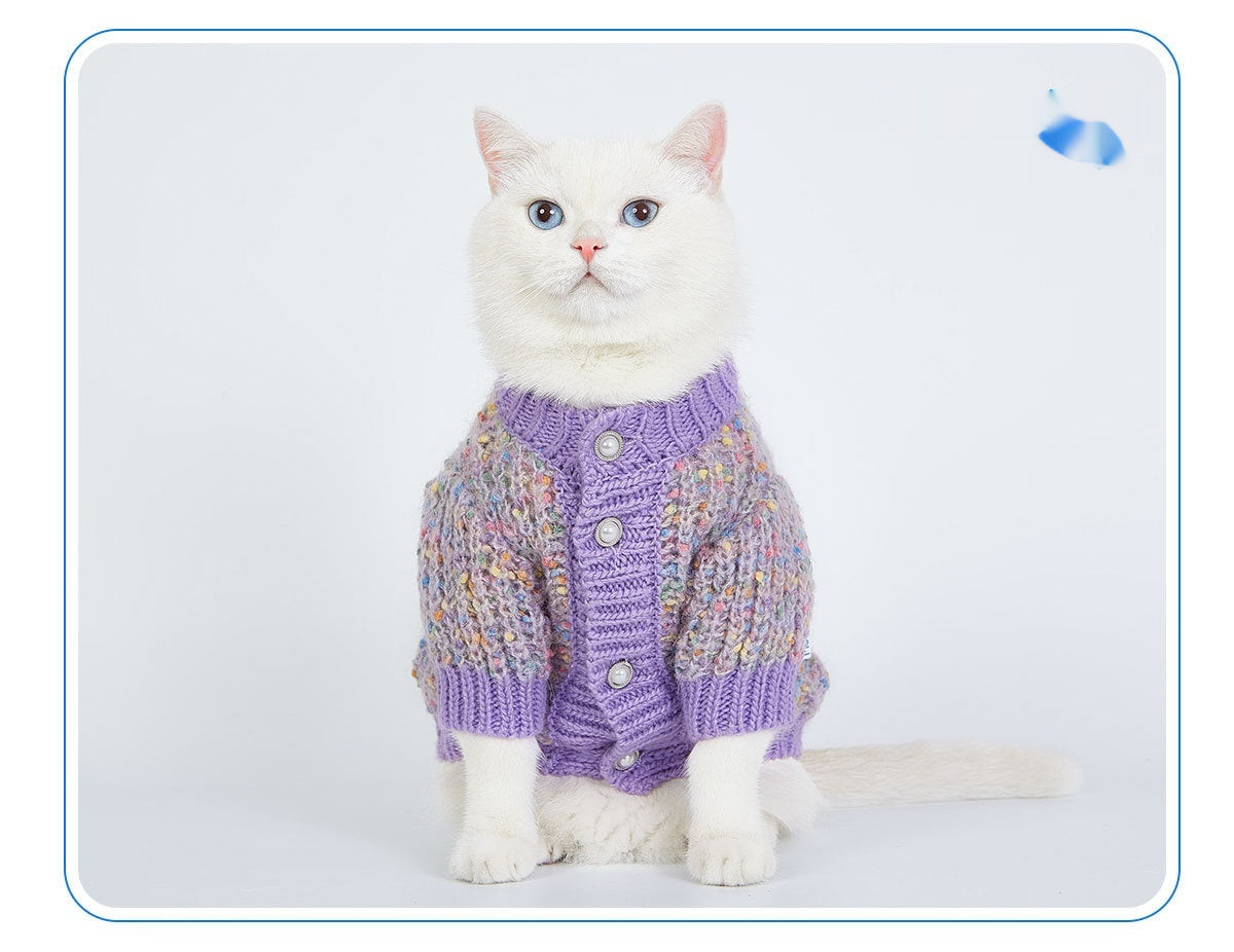 Soft Dog Cardigan Sweater
