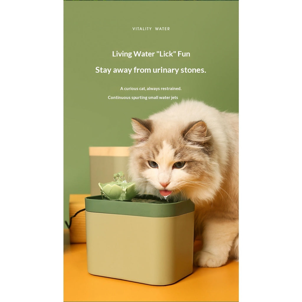 Silent Automatic Circulating Filtered Pet Water Fountain