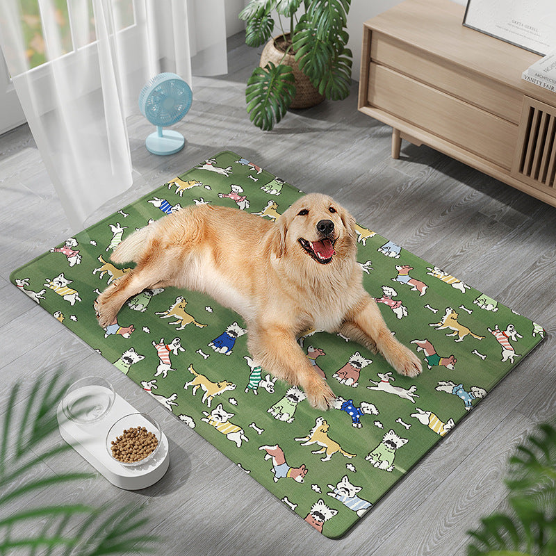 Durable Chew-Resistant Moisture-Proof Ice Silk Dog Bed