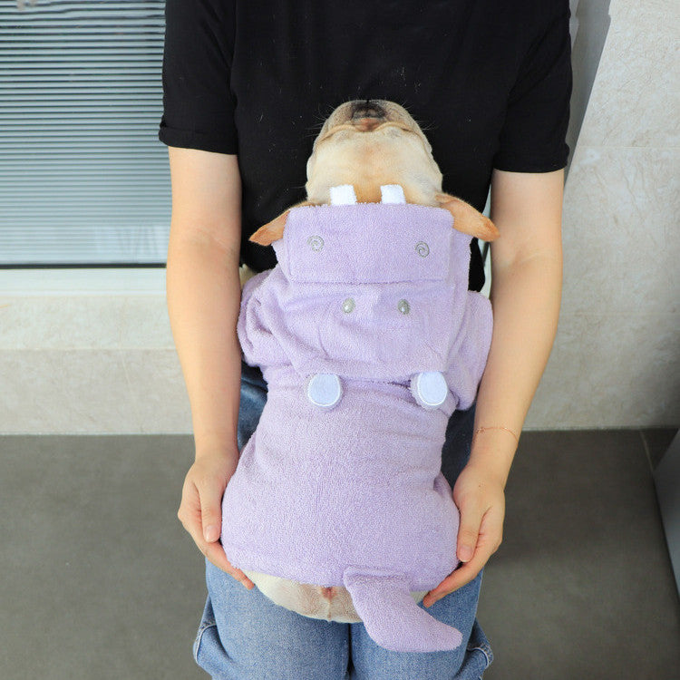 Quick-Dry Absorbent Dog Bathrobe Towel
