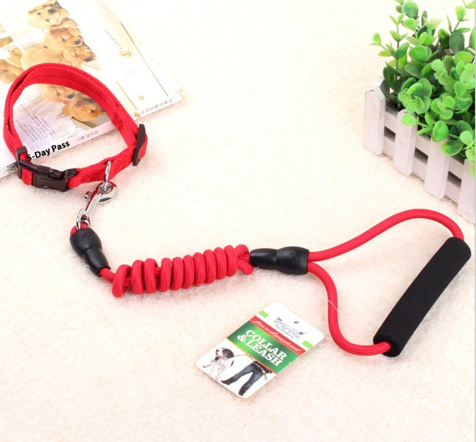 Dog Rope Collar and Chest Chain Set