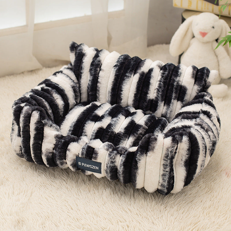 Large Plush Sofa Pet Bed