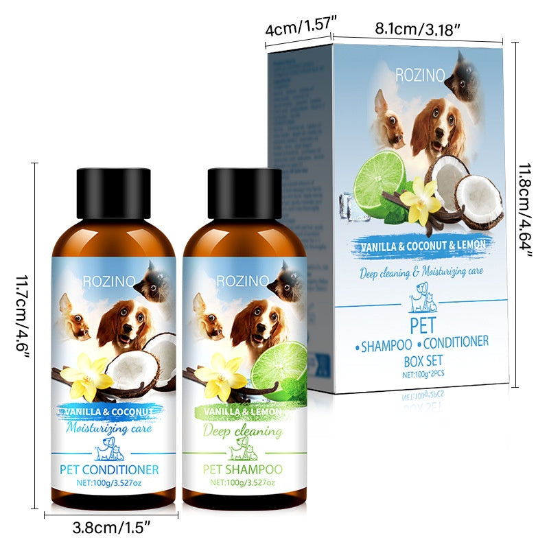 Pet Wash Shampoo and Conditioner Set