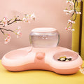 Crescent Automatic Drinking Feeding Double Bowl