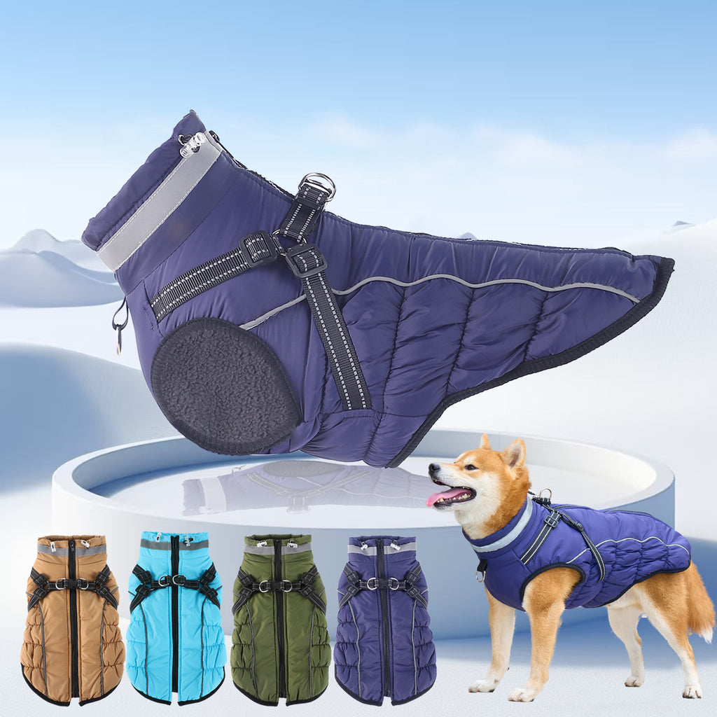 Warm Reflective Waterproof Fleece Pet Coat