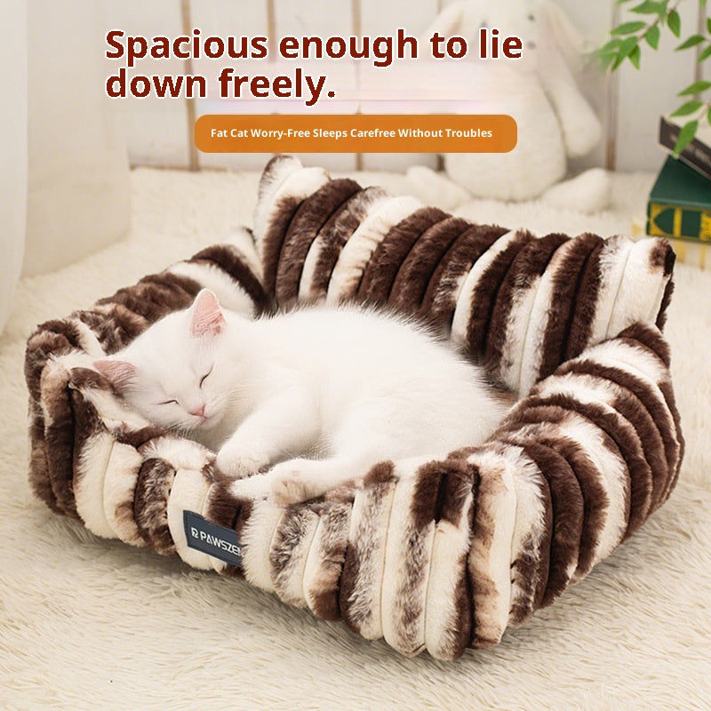 Large Plush Sofa Pet Bed