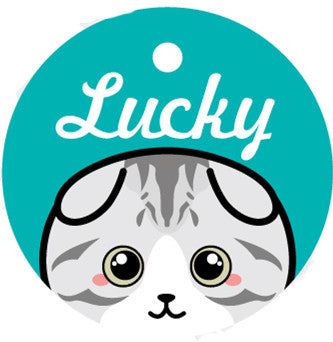 Custom Lettering Pet ID Tag