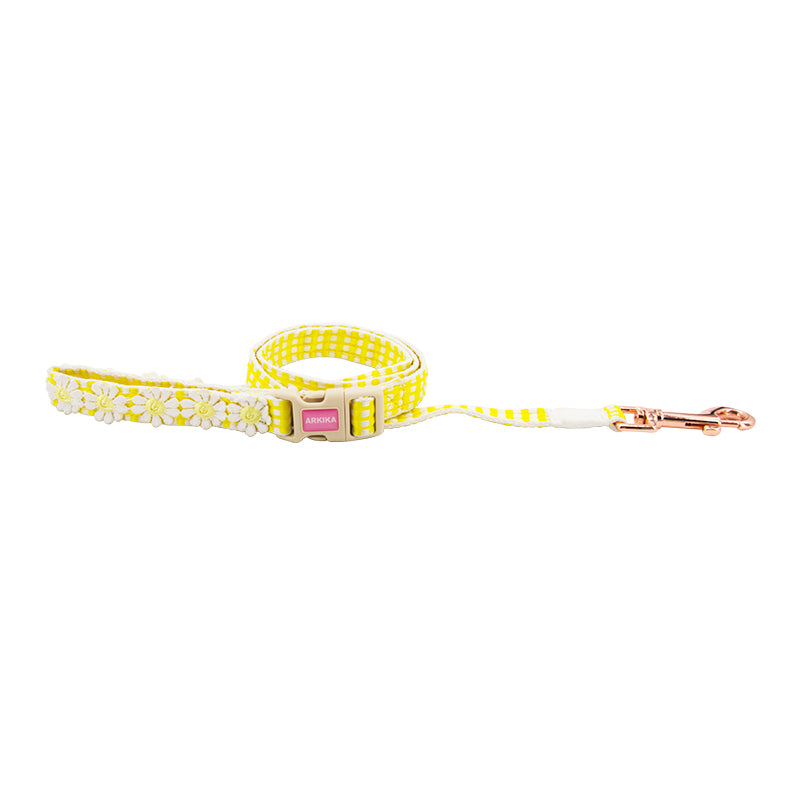 Fashionable Flower And Fruit Pastoral Lattice Pet Leash