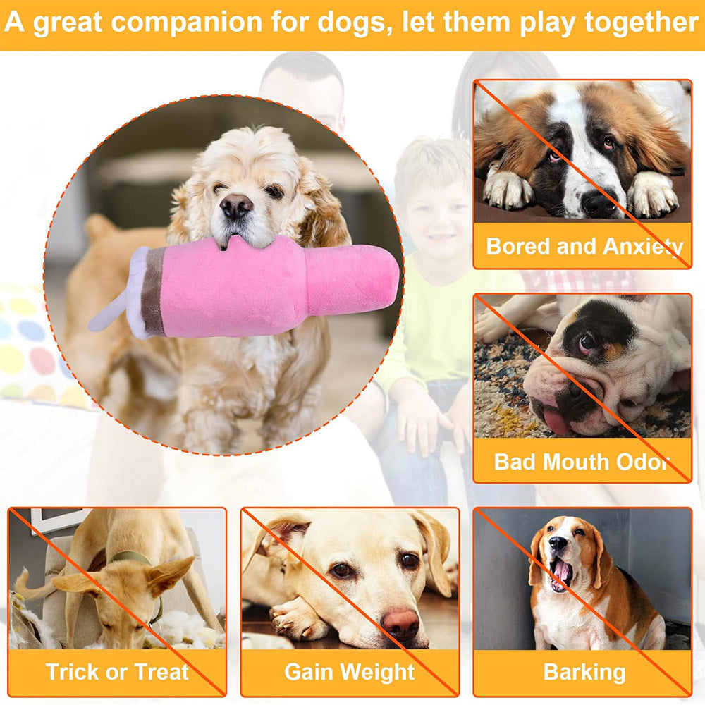 Dog Sound Toy With Handle Cup