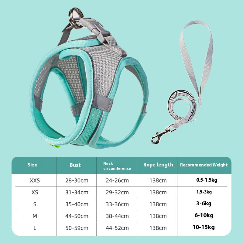 Reflective Dog Vest Harness and Leash