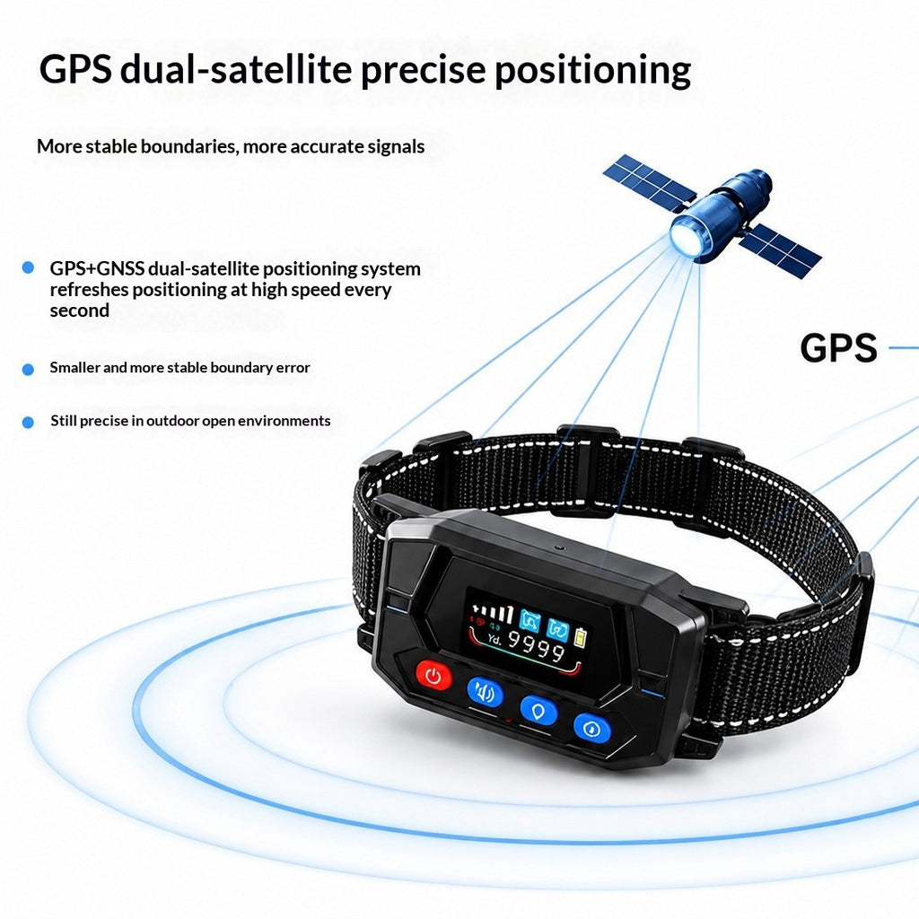 Smart GPS Wireless Fence Tracking Collar
