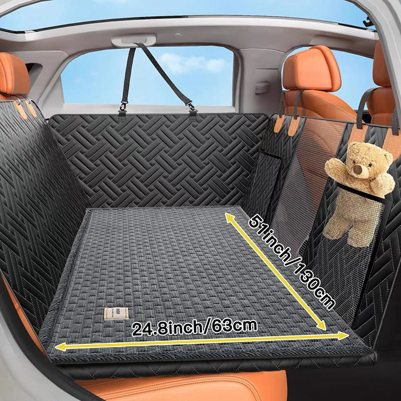 Plaid Car Pet Rear Seat Mat