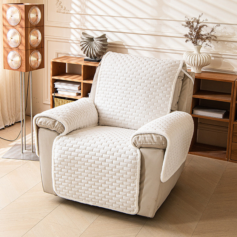 Solid-Color Protective Cover For A Pet Sofa With A One-Piece Design