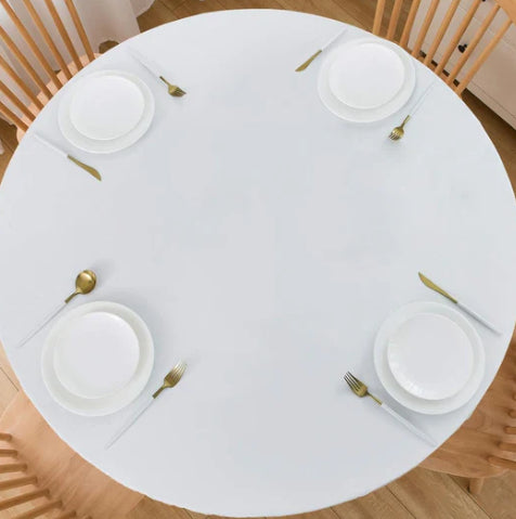 Round Digital Print Waterproof Oil-Proof Tablecloth