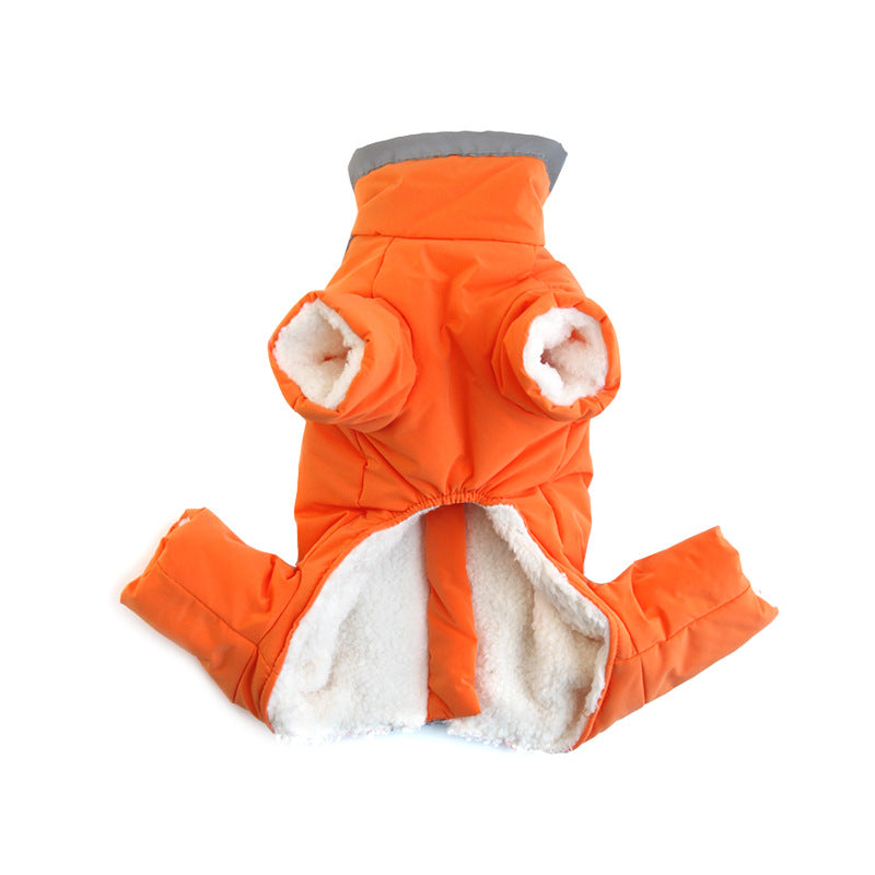 Thickened Reflective Plush Dog Coat