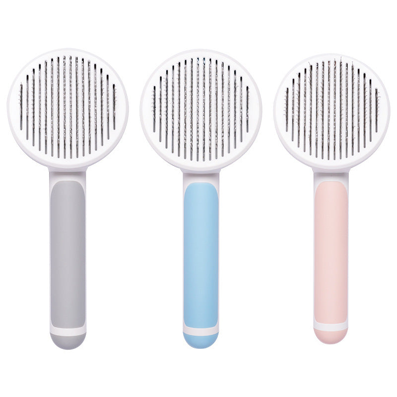 Round Handle Pet Grooming Comb