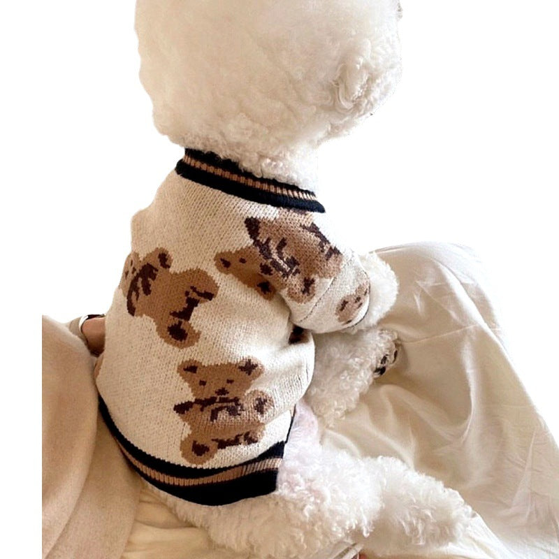 Knitted Sweater for Teddy Bichon Puppies