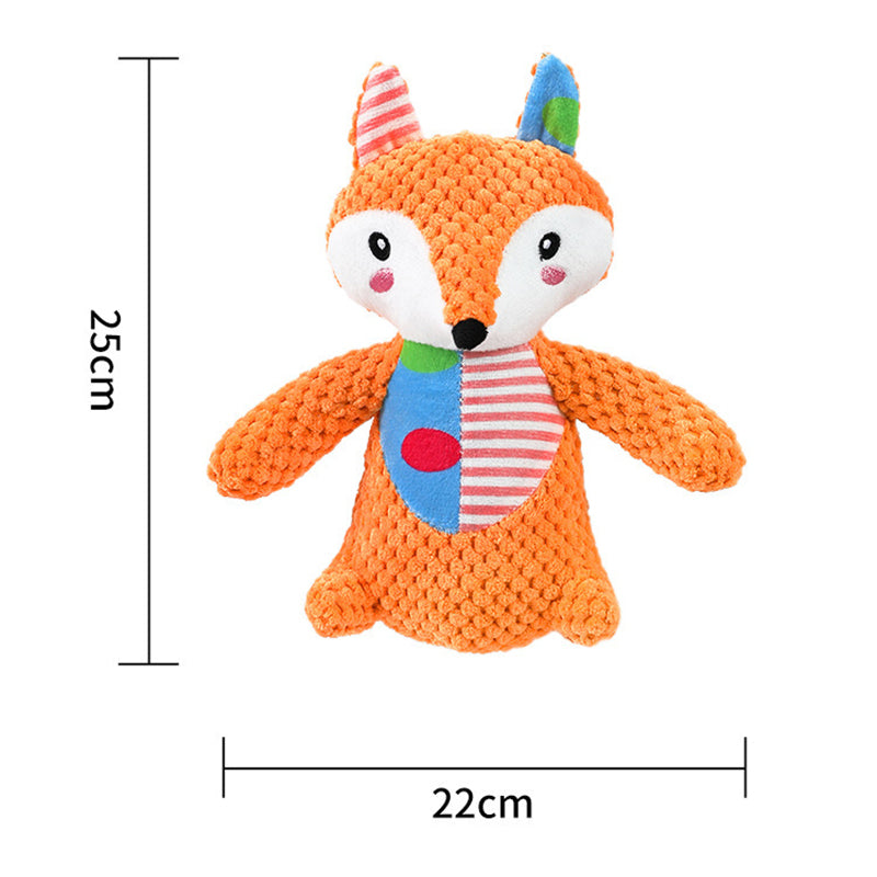 Interactive Squeaky Plush Dog Chew Toy