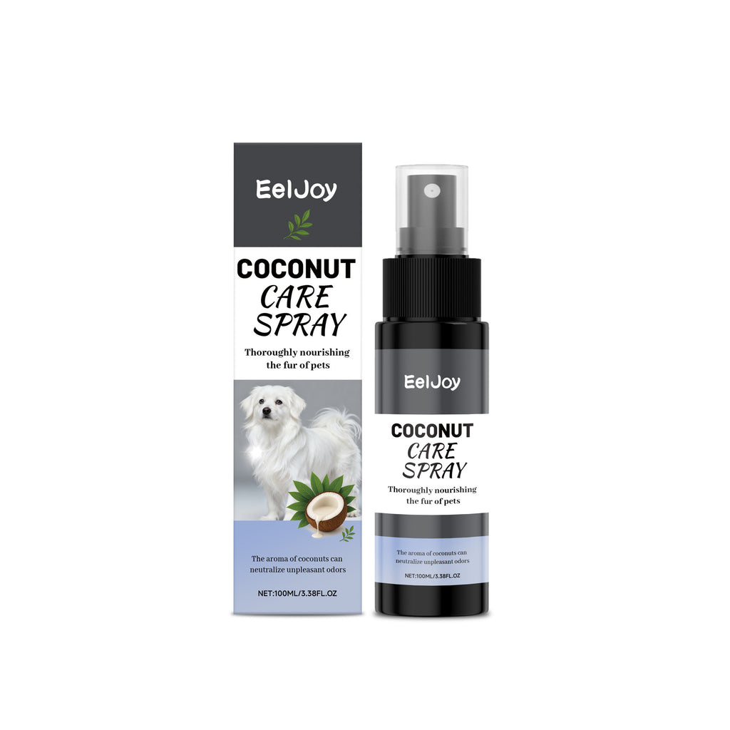 No-Rinse Grooming Spray For Dogs That Smooths Softens And Adds Shine To Their Coat