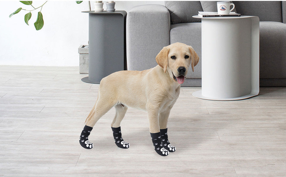 Dog Socks Booties Slide Proof And Anti-Drop Mute Medium Large Dog Golden Retriever