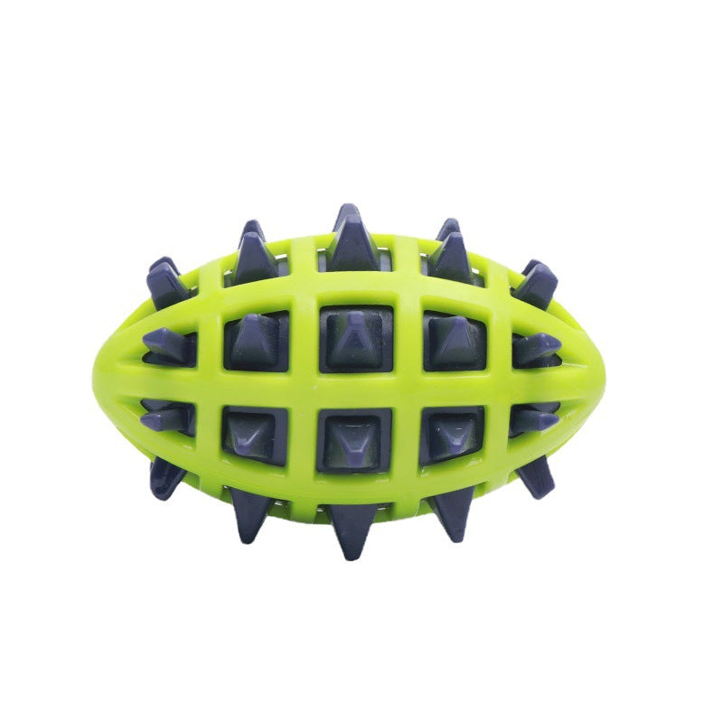 Pet Sounding Dog Teether Ball Indestructible Dog Toys For Aggressive Chewers Cleans Dogs Teeth Dog Throwing Game Anxiety Relief Interactive