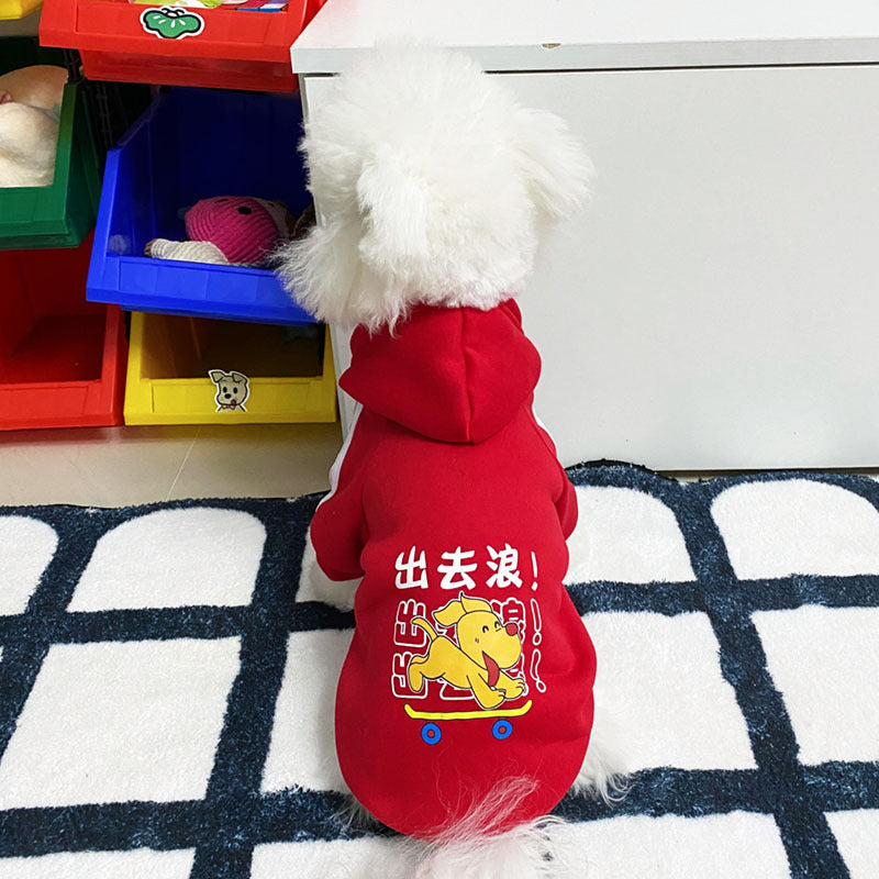 Cartoon Dog Clothes for Autumn and Winter