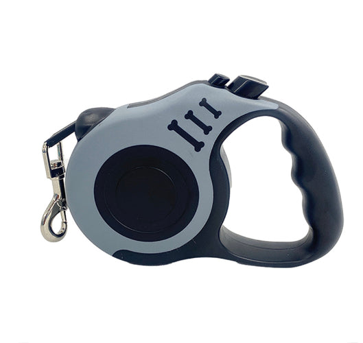Automatic Retractable Dog Leash with Bone Print