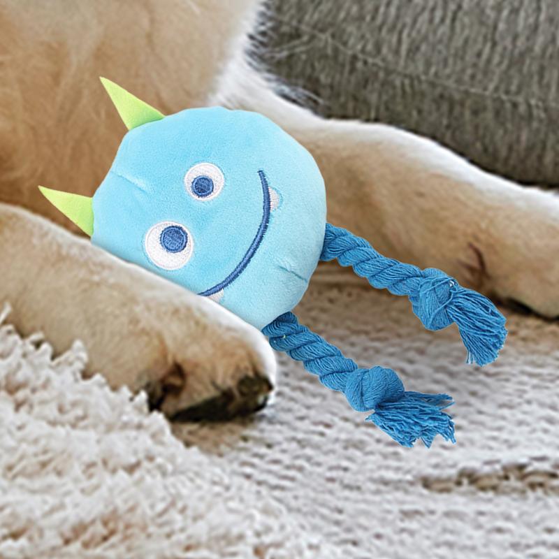 Squeaky Toys For Dogs Strong Knot Design Cartoon Chewable Teething Toys Decorative Multifunctional Relaxing Supplies Dog