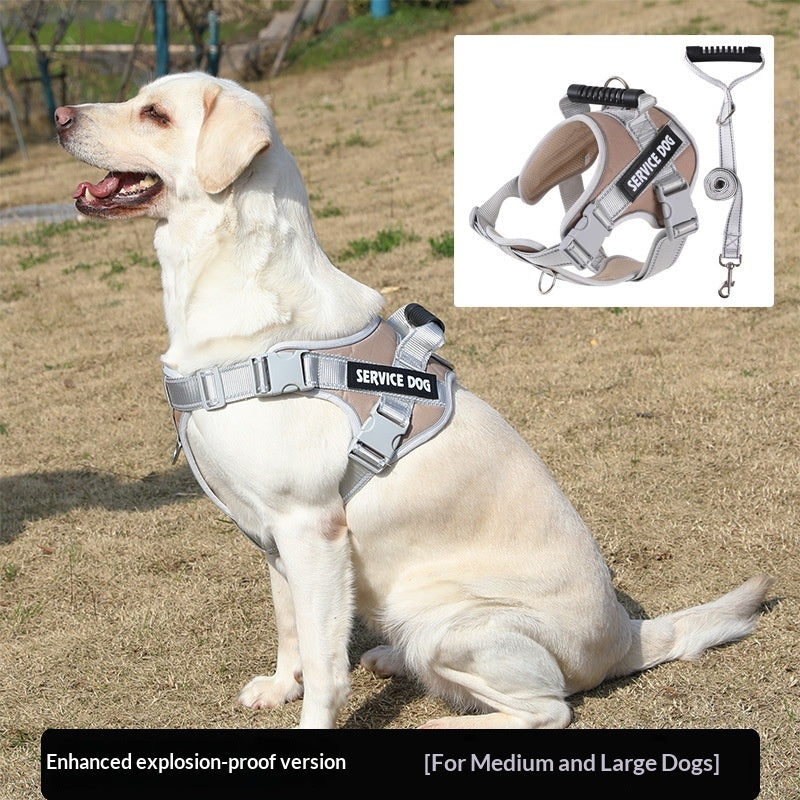 Vest-Style Nylon Harness for Medium and Large Dogs