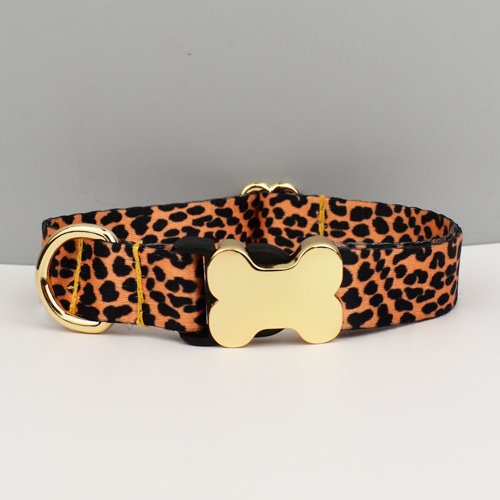 Ethnic Style Printed Pet Collar and Leash