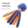 Dog Sound-Playing Toy Interactive Chewable Octopus Plush For Small Dogs To Teethe On