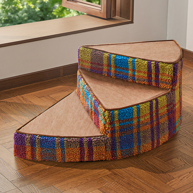 Non-Slip, Removable And Washable Small Sponge Rotating Pet Ladder