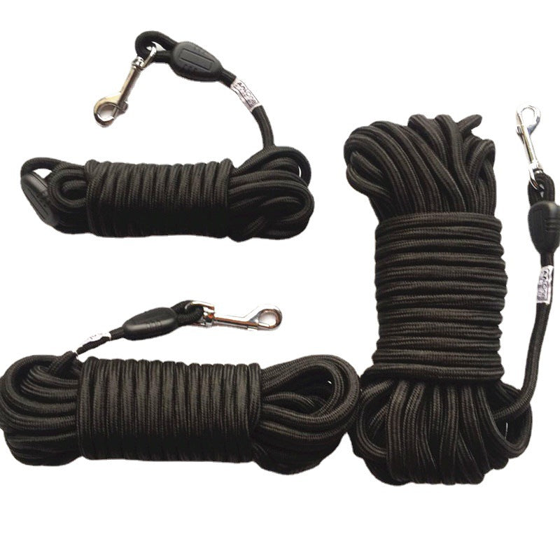 Portable Solid Color Pet Tracking Training Traction Rope