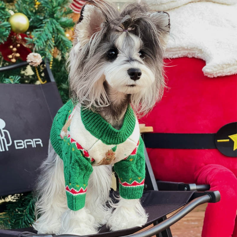 Christmas Wool Dog Sweater