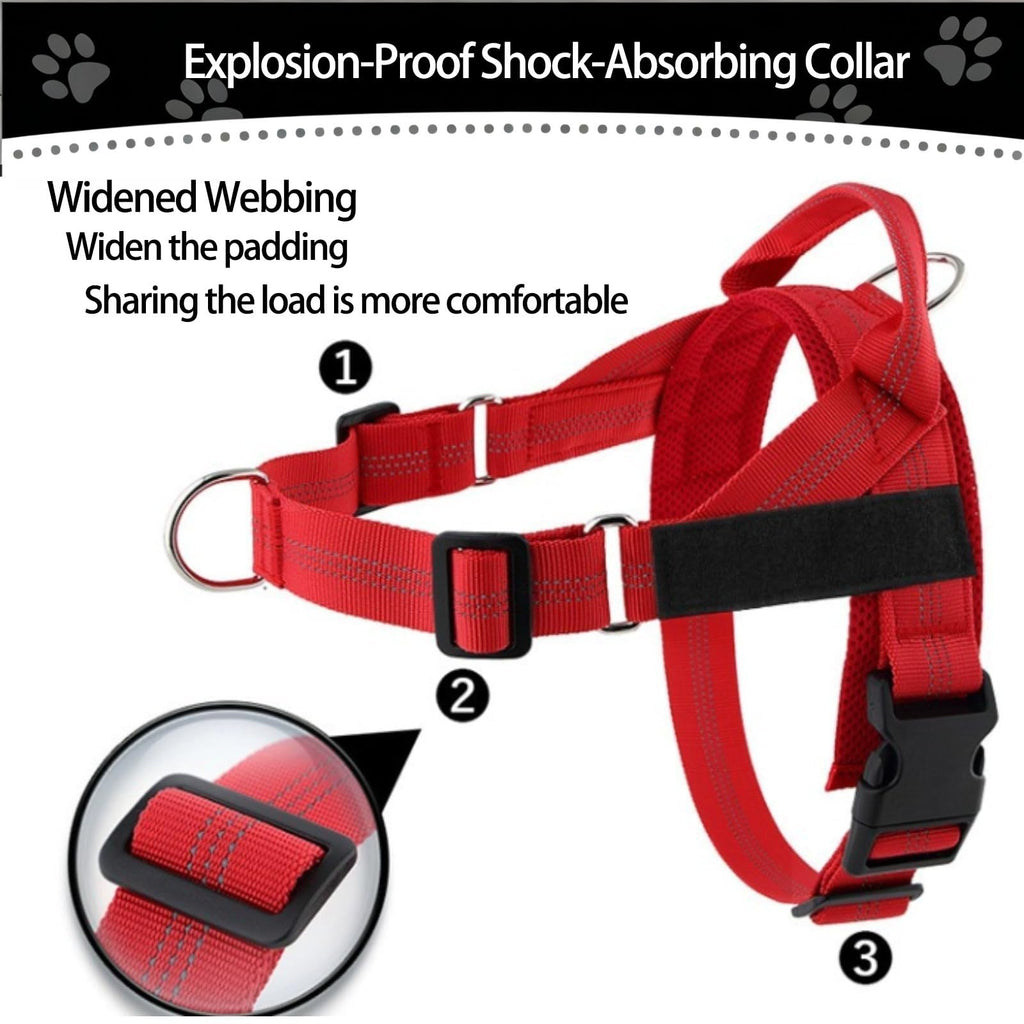 No-Pull Reflective Dog Harness With Padded Handle