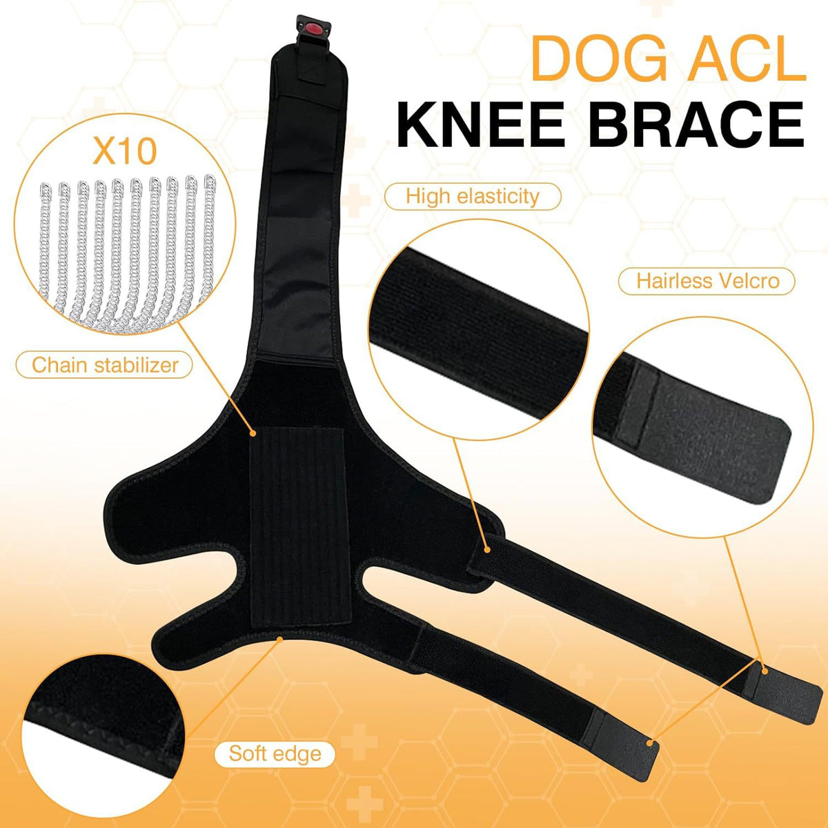 Dog Leg Protector with Knee Brace