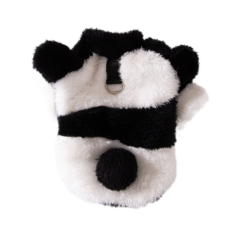 Cute Fluffy Cow-Feet Winter Dog Jacket